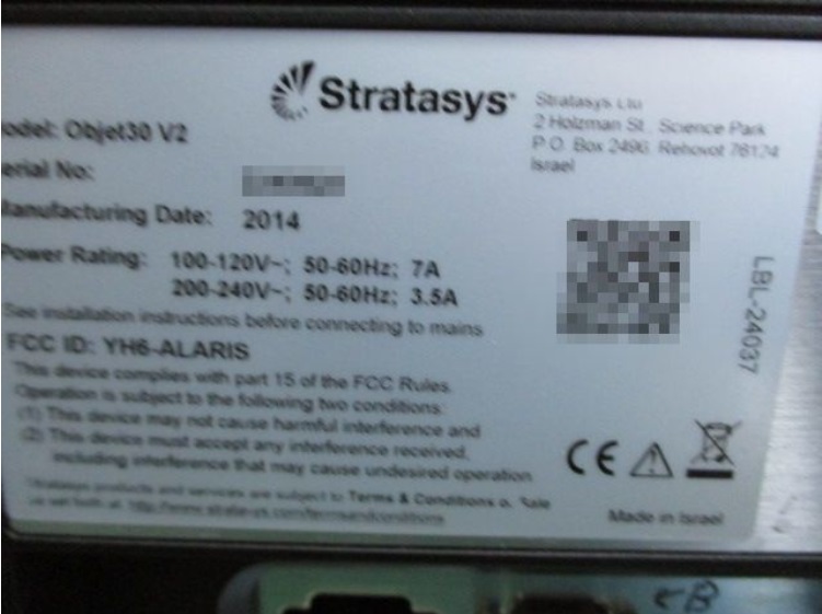 3D принтер Stratasys Objet 30 V2 Pro