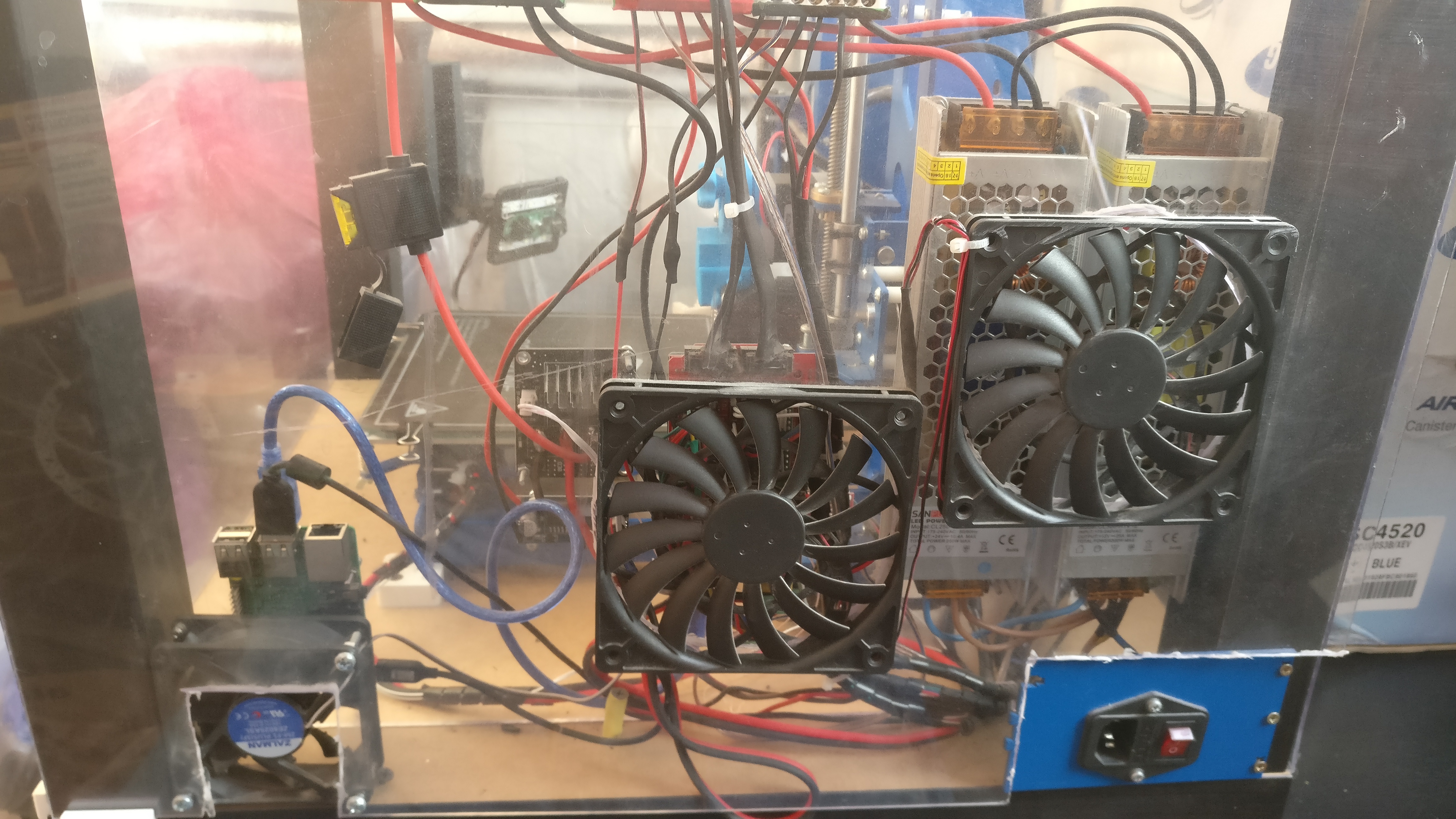 Prusa i3 steel, термокамера, множество апгрейдов