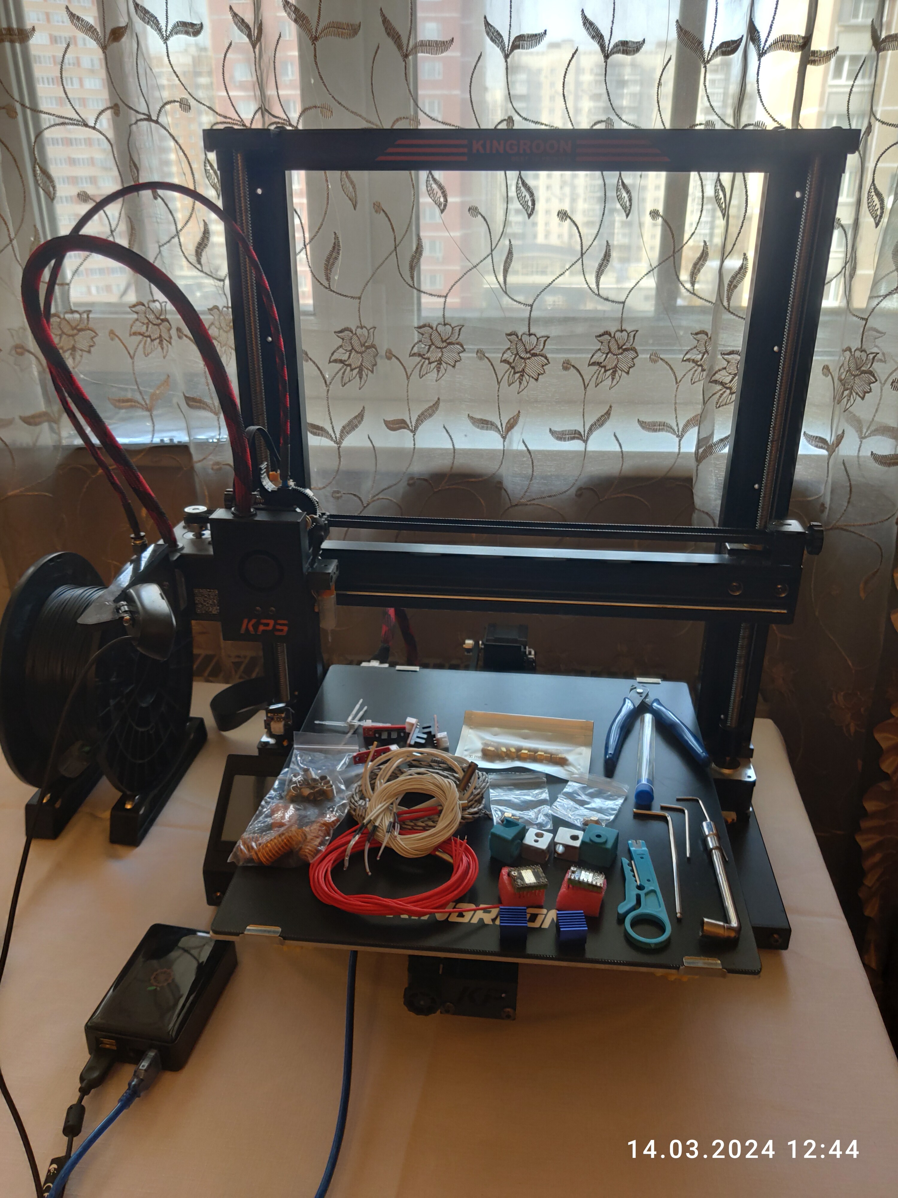 Продам 3D принтер KINGROON KP5L под Klipper. Orange Pi 3 LTS.