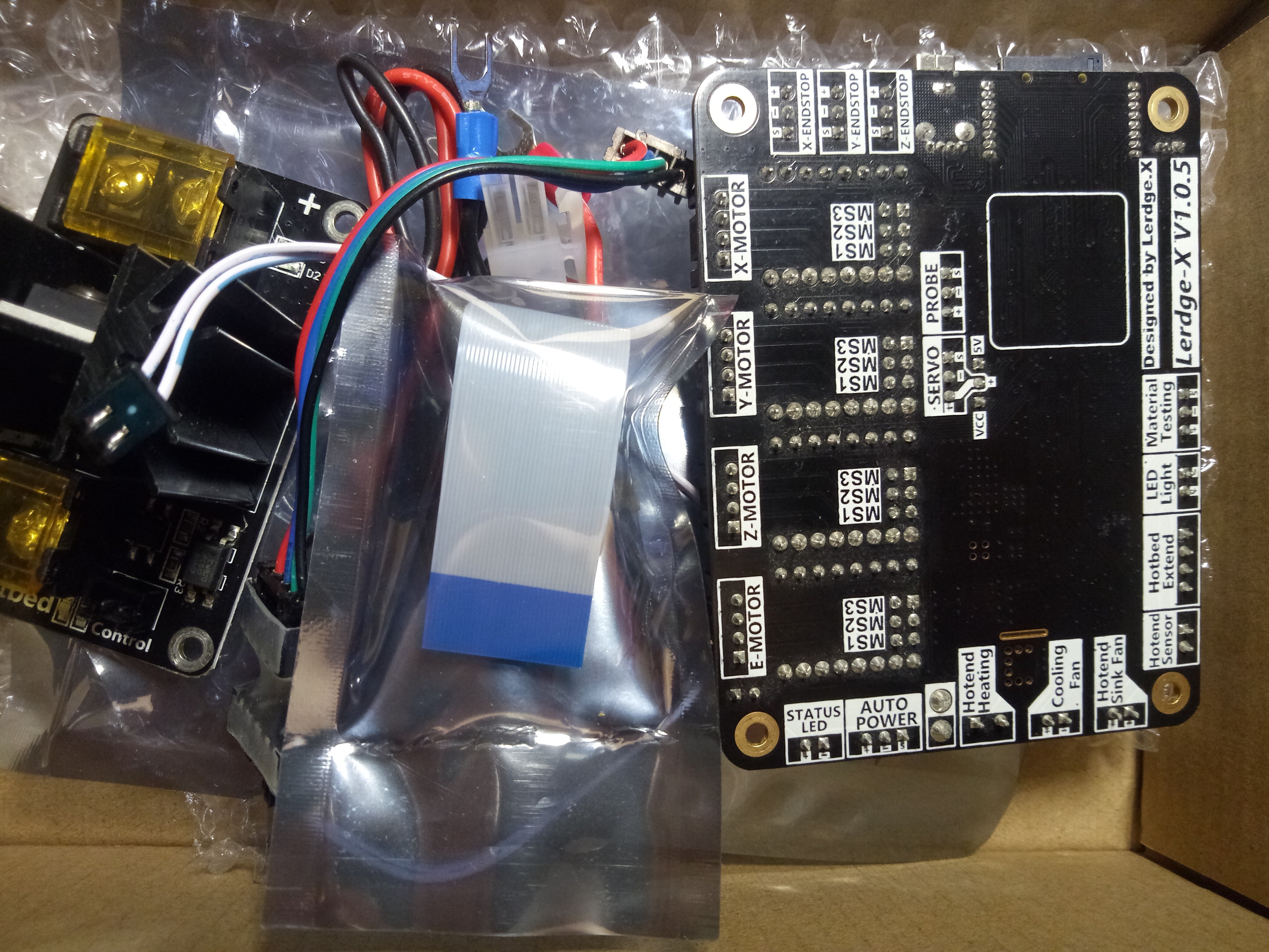 Плата Lerdge X с модулем подогрева стола