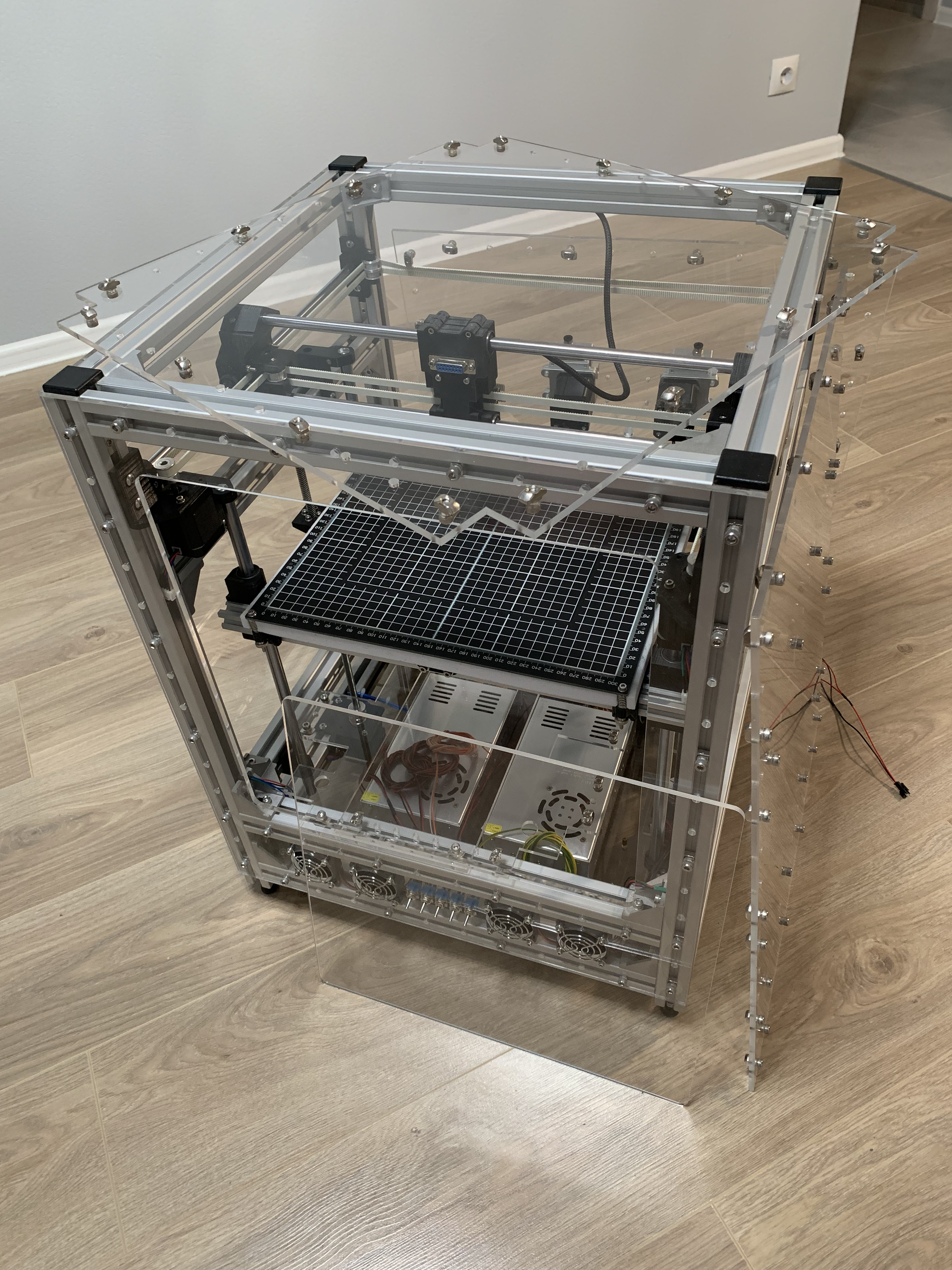 DIY 3D принтер TMC2130 0.9 град. ШД 300x300x300