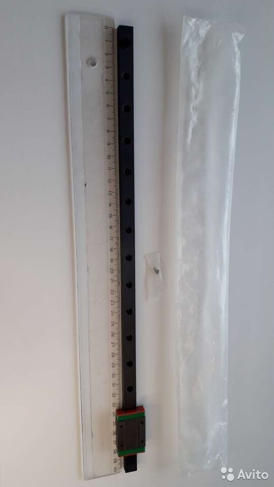 Линейная направляющая MGN12H 400мм с кареткой