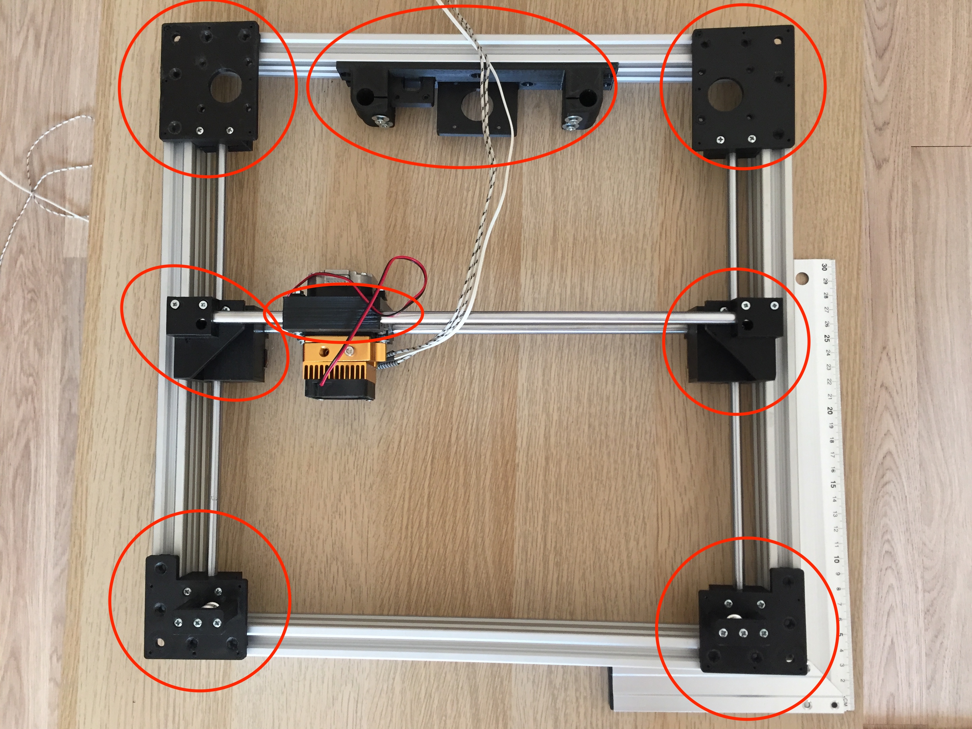 Отдам пластиковые детали для CoreXY принтера