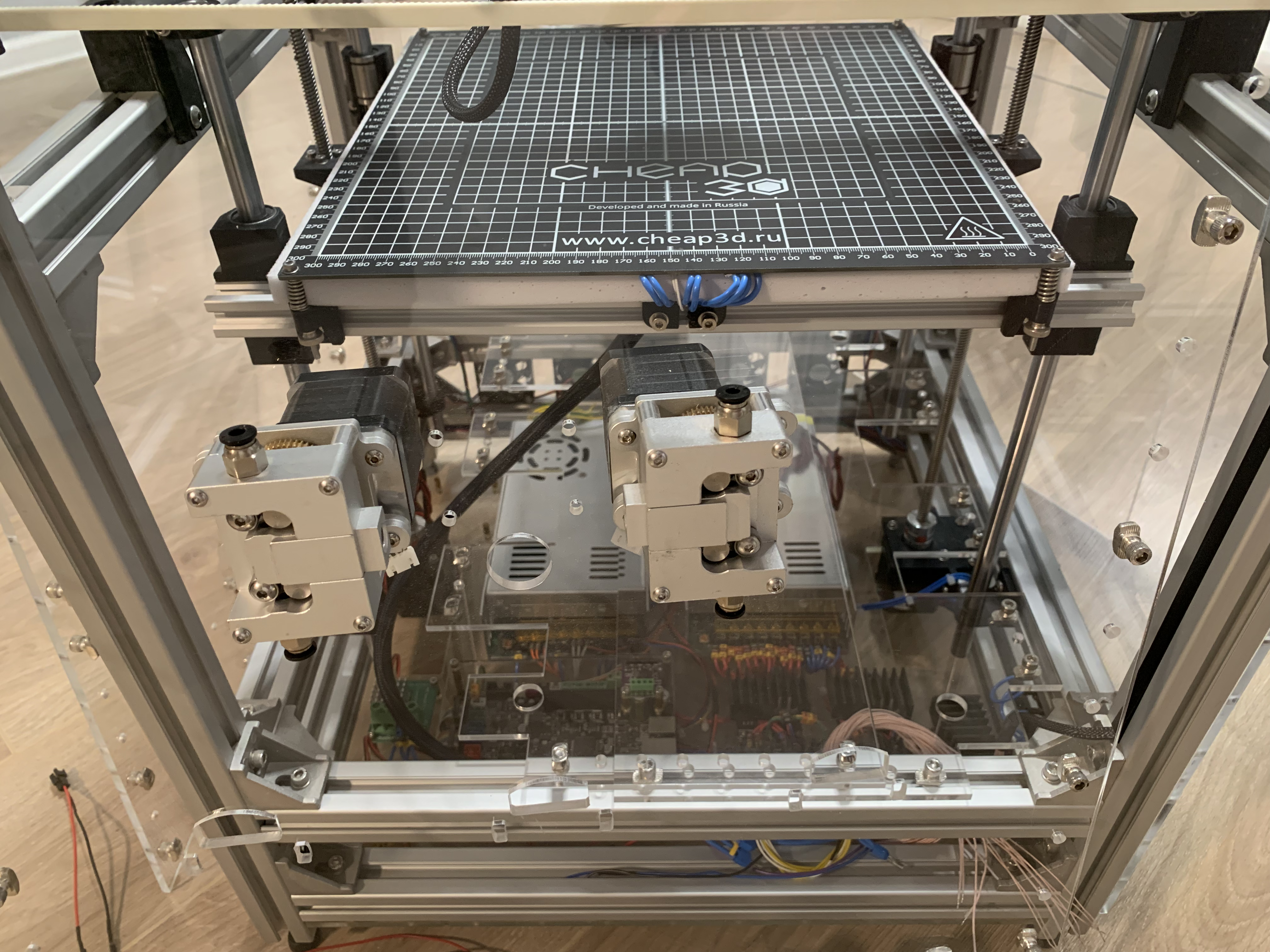 DIY 3D принтер TMC2130 0.9 град. ШД 300x300x300