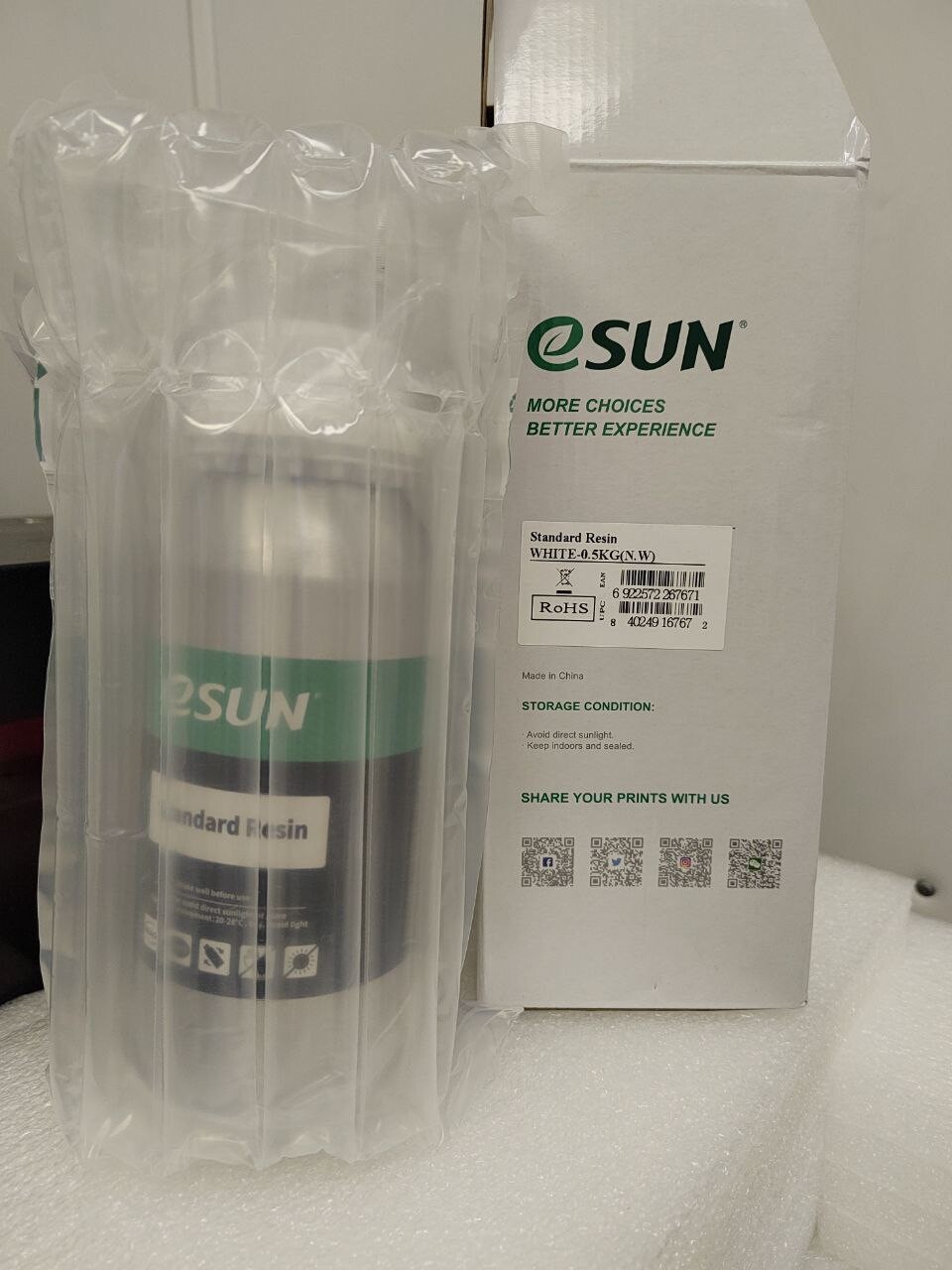 Смола для 3D принтера eSun standard, ePLA, water washable