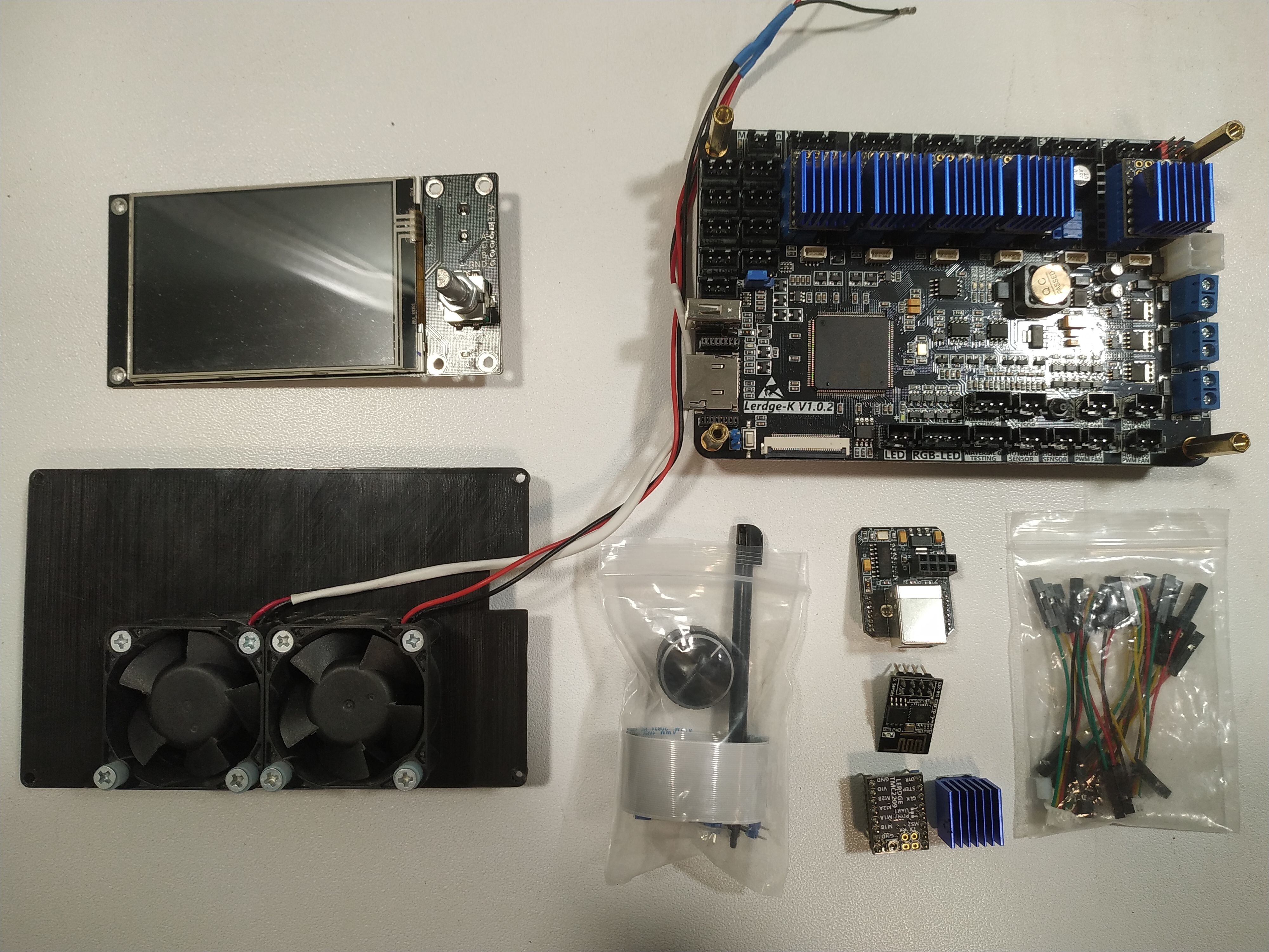Продам плату Lerdge K+TMC2209+обдув+плата USB+плата WiFi+дисплей Продам плату Lerdge K+TMC2209+обдув+плата USB+плата WiFi+дисплей
