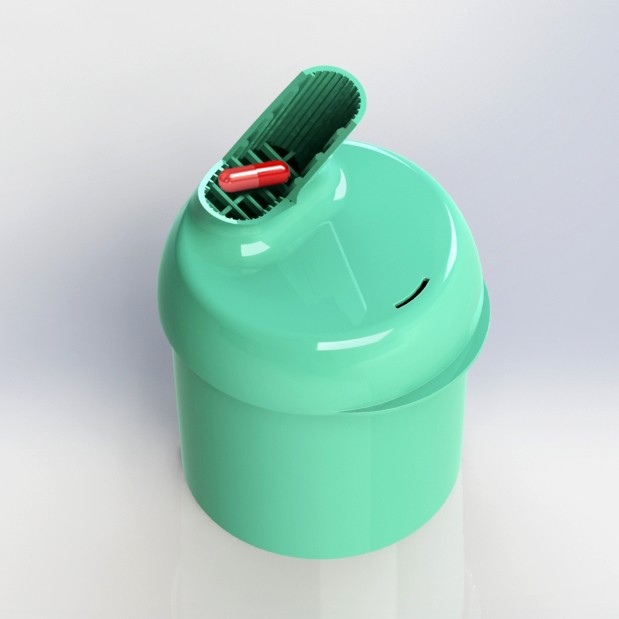 Нужна модель стакана с крышкой хитрой формы