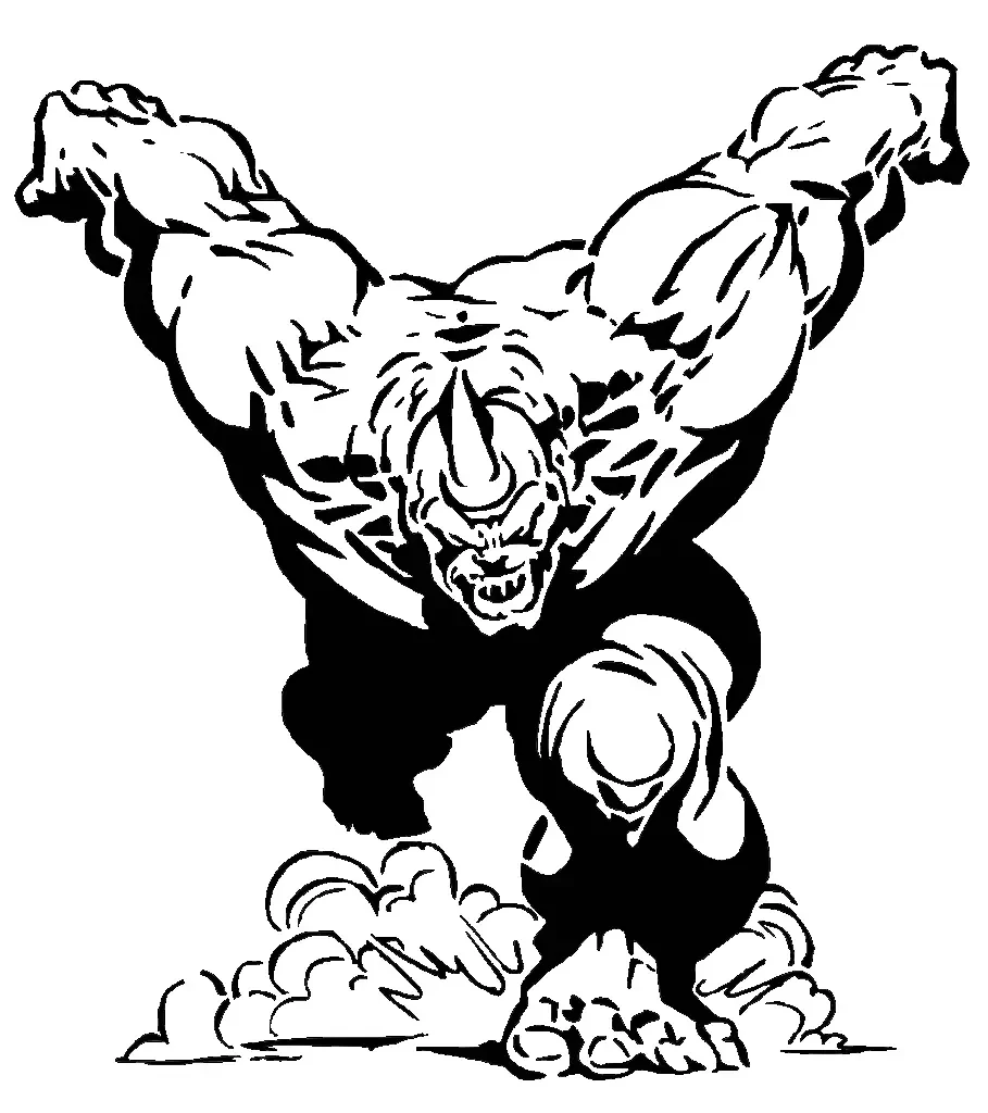 Нужен маскот носорога на мотоцикл