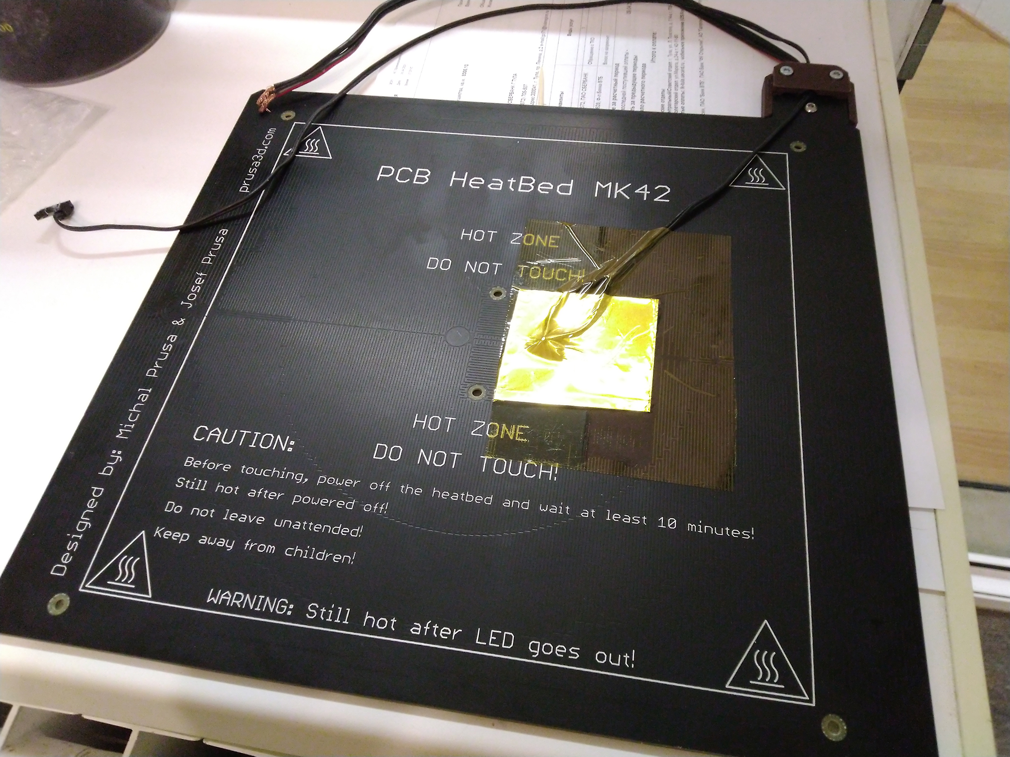 Оригинальный нагревательный стол от Prusa I3 mk2s