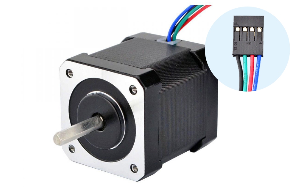 Nema шаговый двигатель 48 мм, плата управления