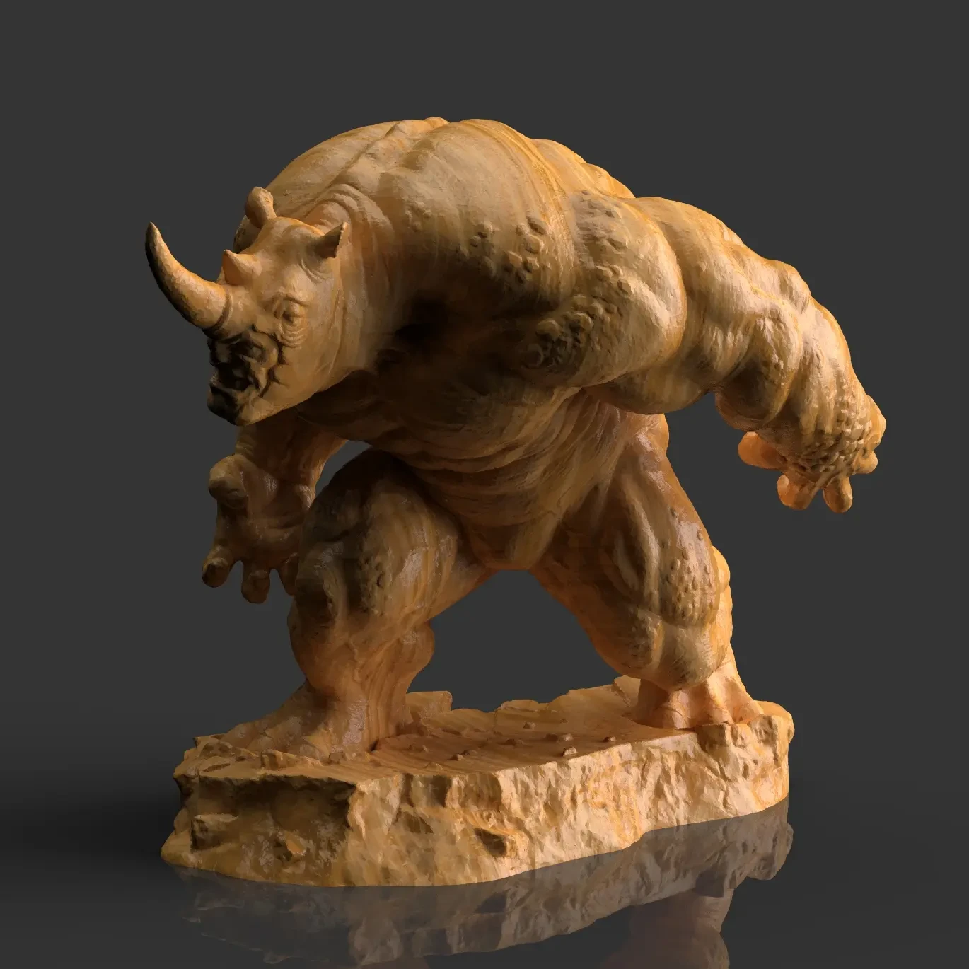 Нужен маскот носорога на мотоцикл