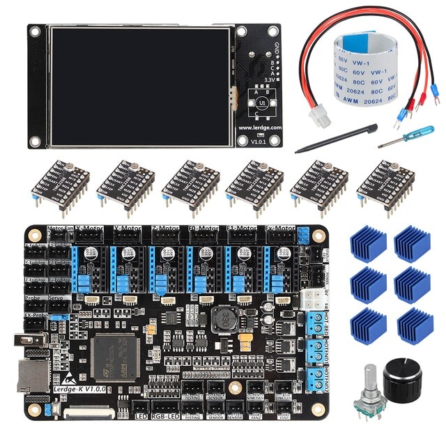 Комплект от LERDGE 3d: плата, экран, драйвера