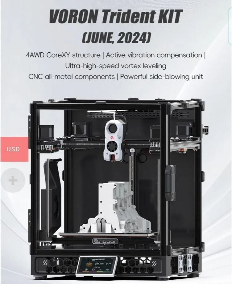 Voron trident CNC siboor AWD 350*350