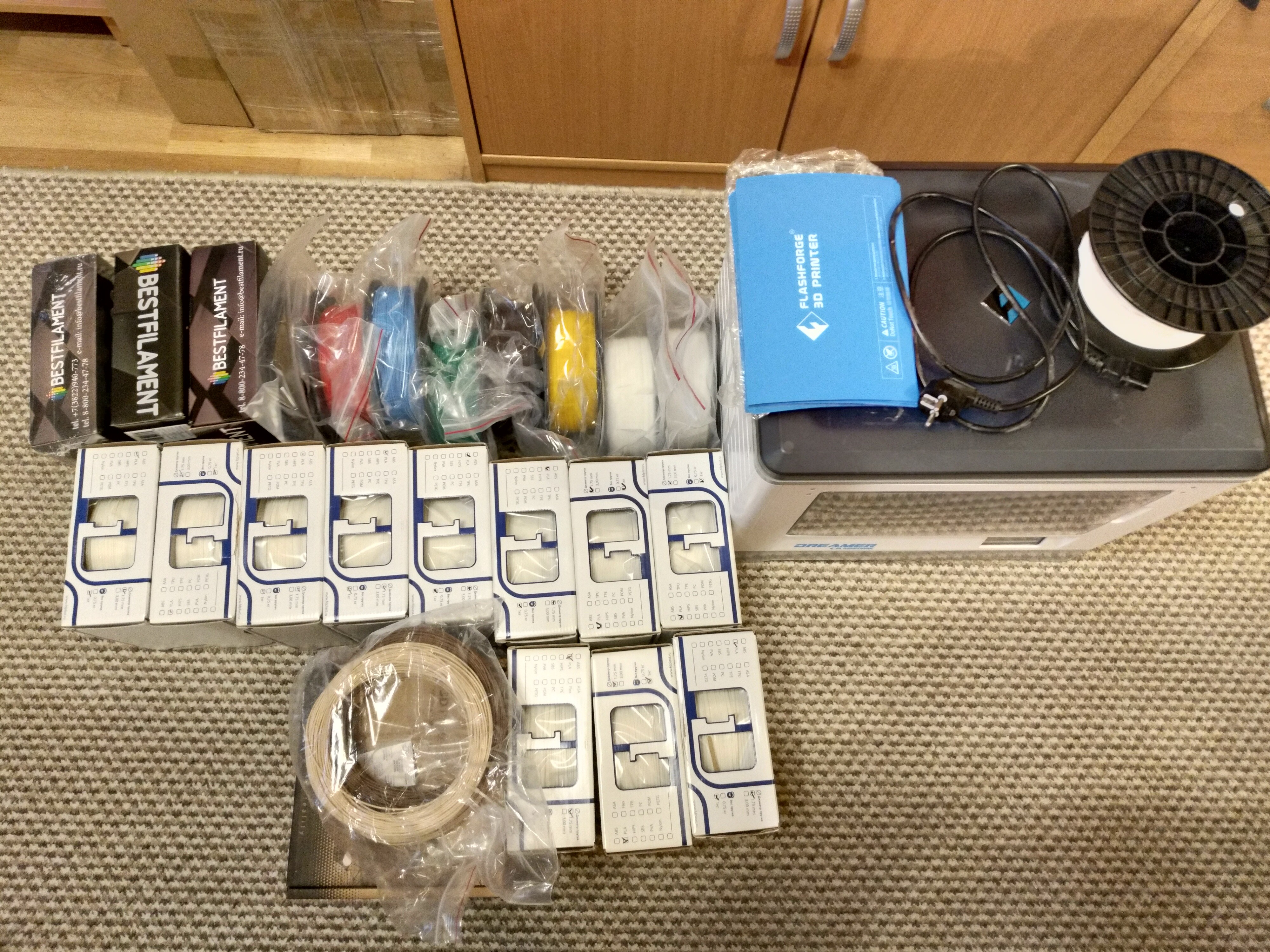 Flashforge Dreamer с пластиком(24кг)