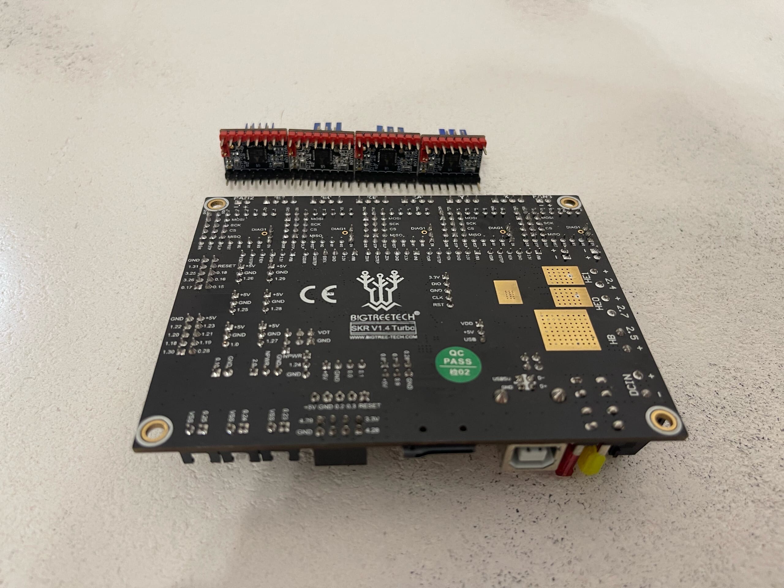 Материнская плата BIGTREETECH SKR V1.4 Turbo + 4х tmc2209