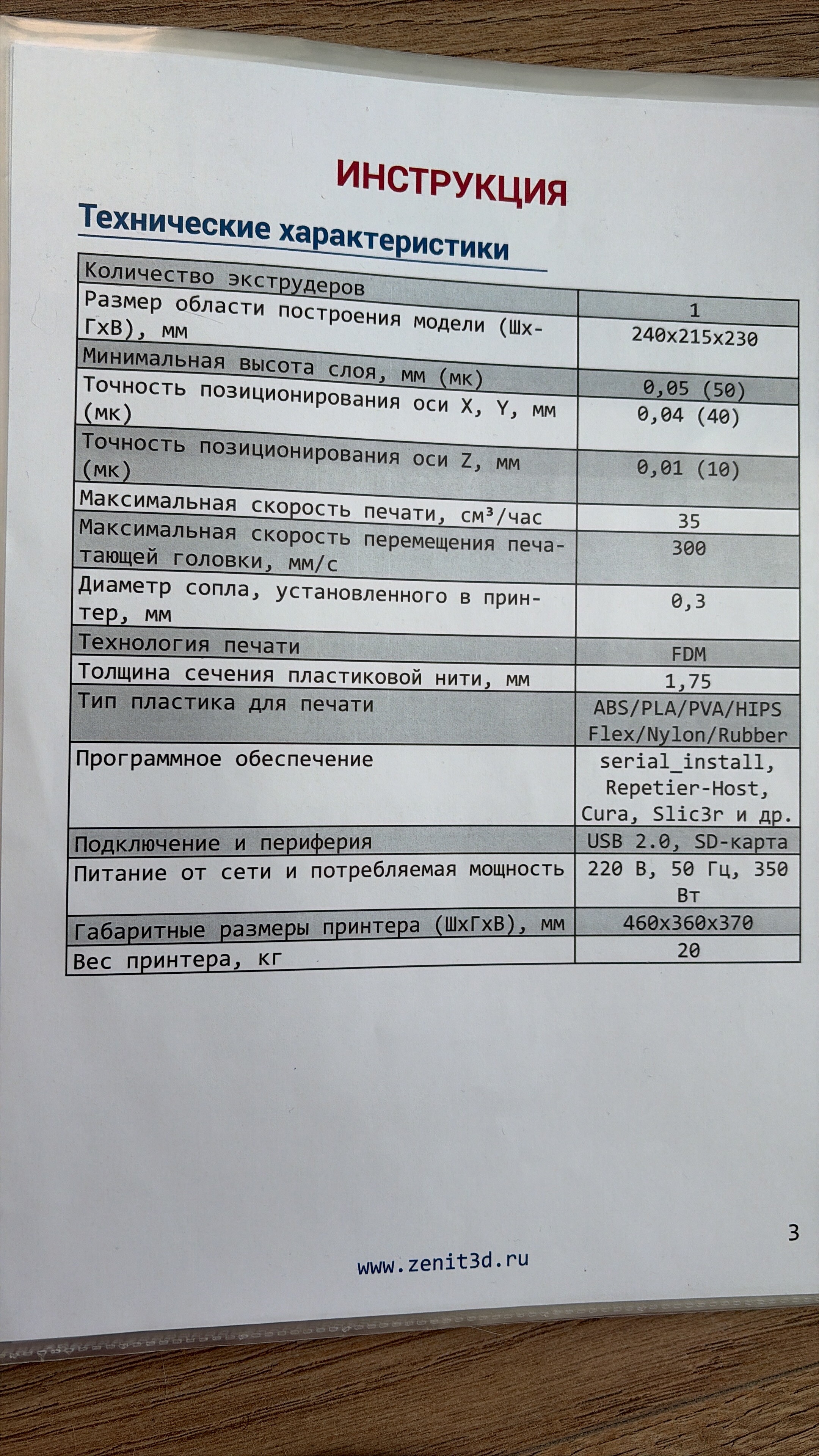 Срочно продам Б/У 3D-принтер Zenit 3D
