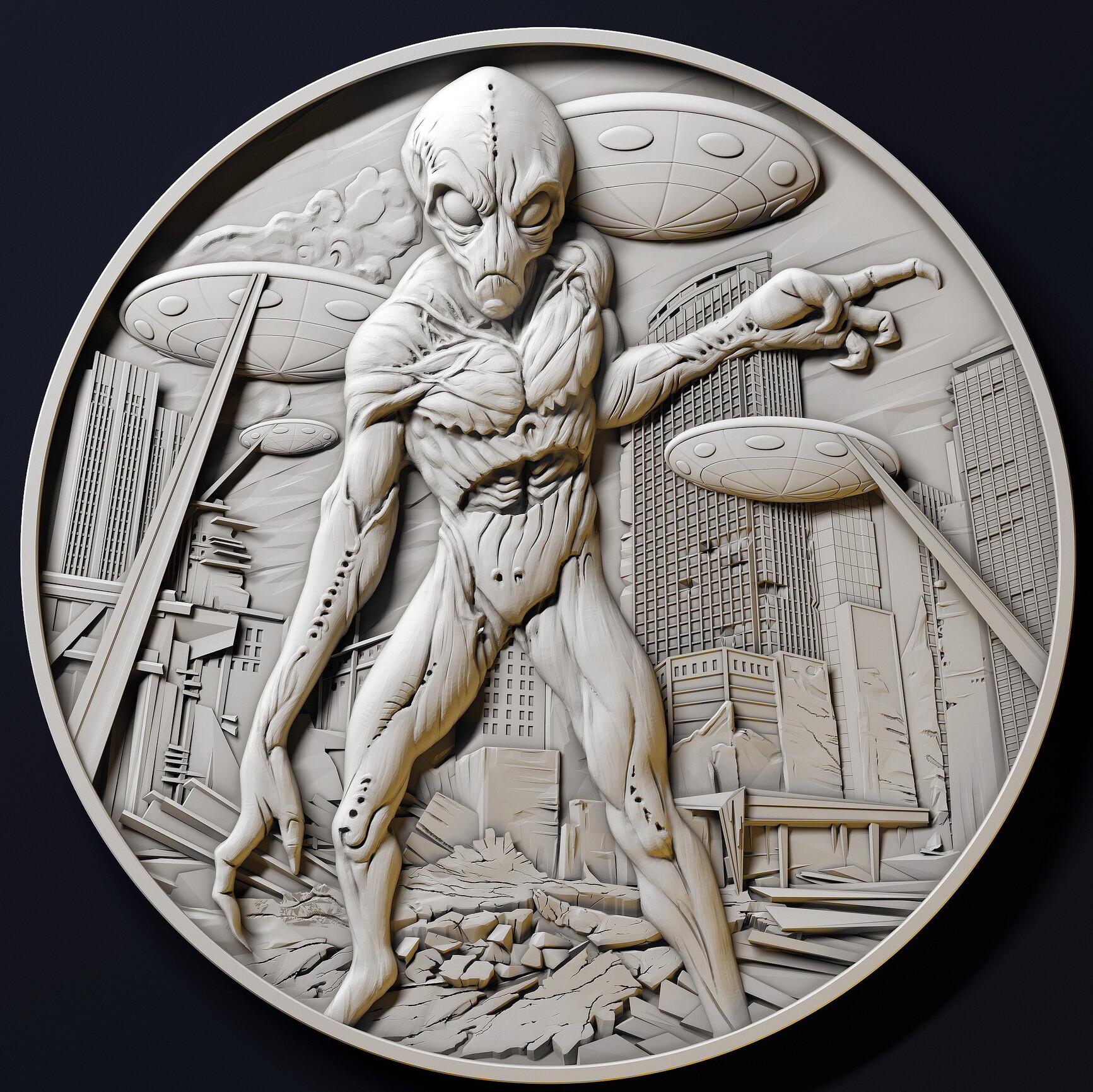 Моделирование качественного барельефа по изображению