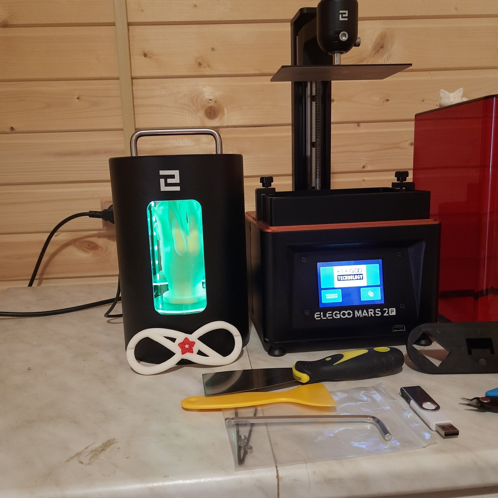 3D принтер Elegoo mars 2 PRO + УФ сушилка Elegoo