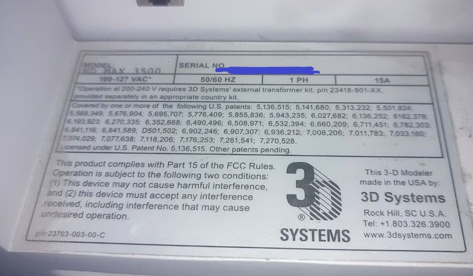 3Д принтер Projet 3500 HD Max