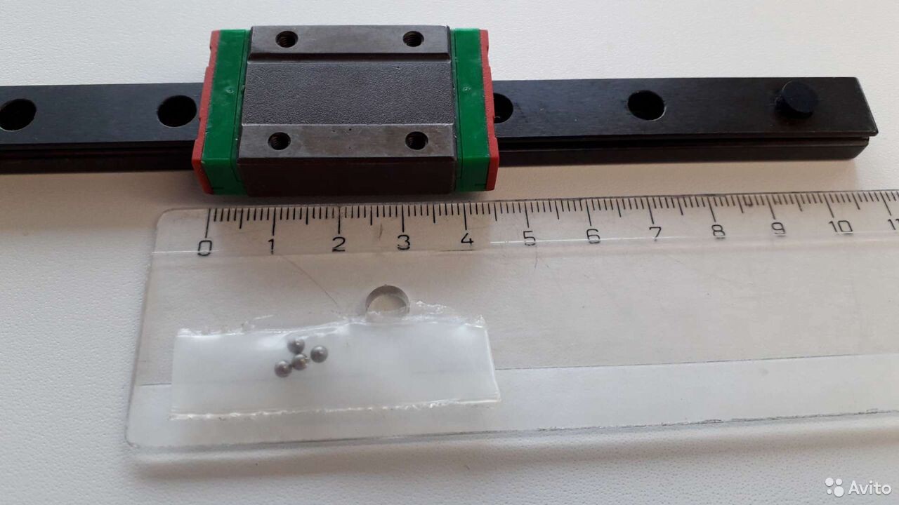 Линейная направляющая MGN12H 400мм с кареткой