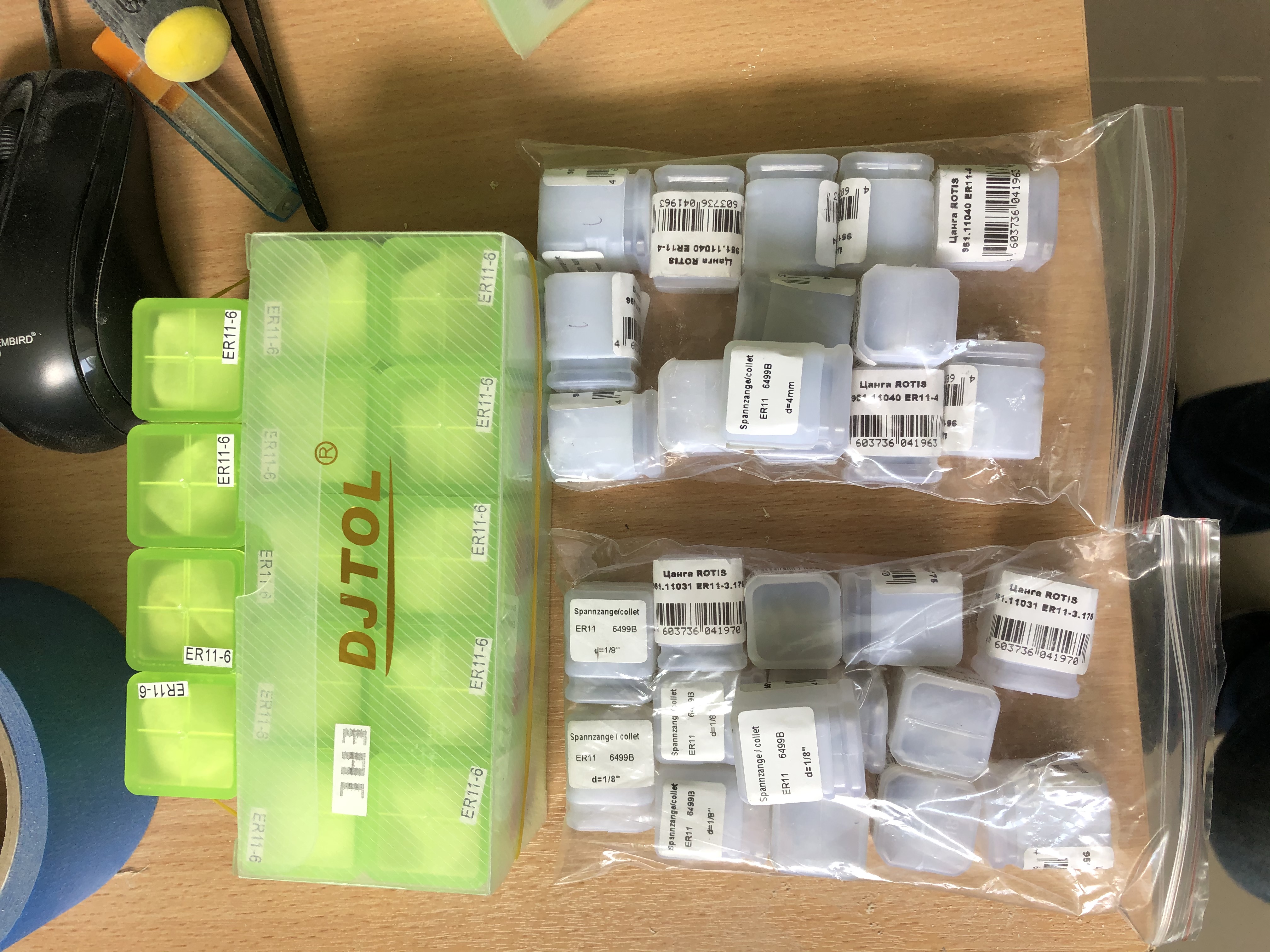 Цанги для фрезера