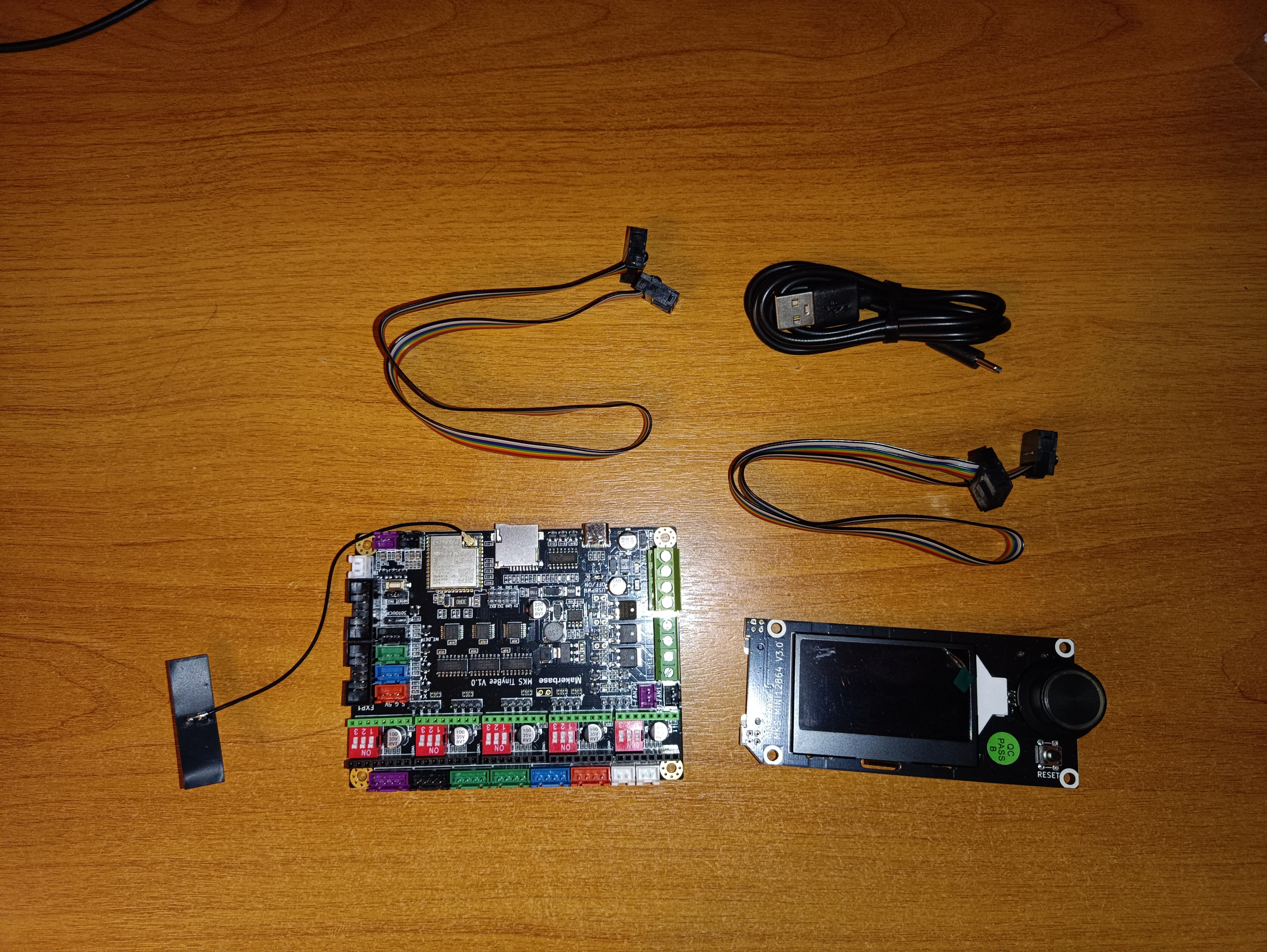 Плата MKS tinybee + MKS mini12864 V3