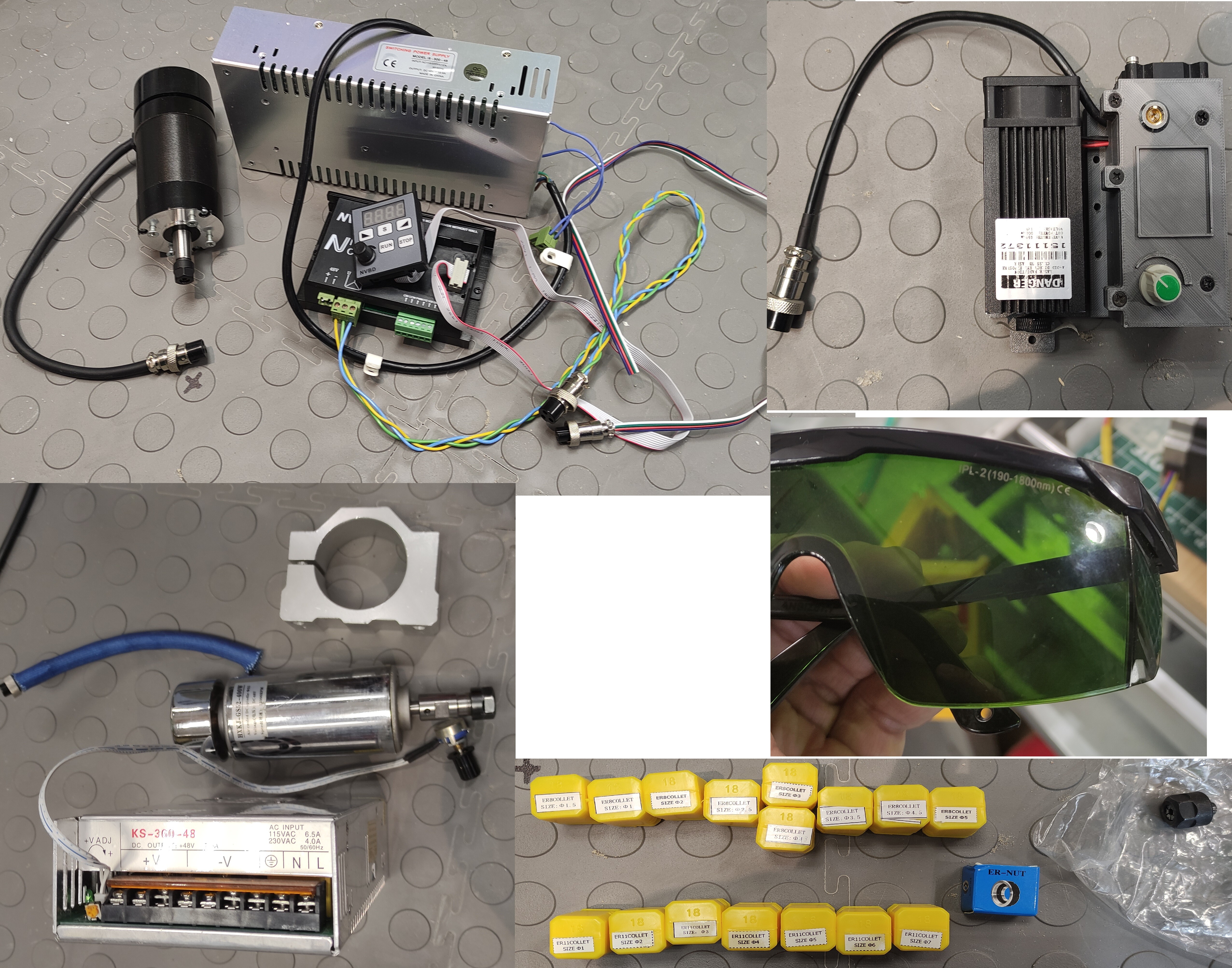 ЧПУ станок 4 оси с полем 200х200 мм для фрезеровки, резки ножом, и лазерной гравировки ЧПУ станок 4 оси с полем 200х200 мм для фрезеровки, резки ножом, и лазерной гравировки