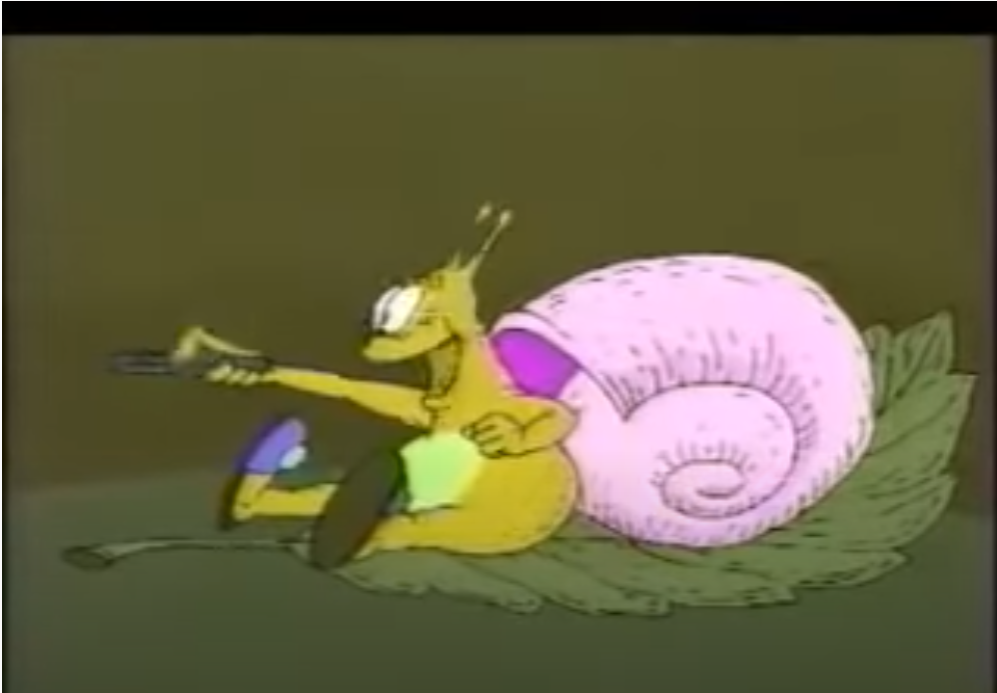 Модель улитки из ролика.