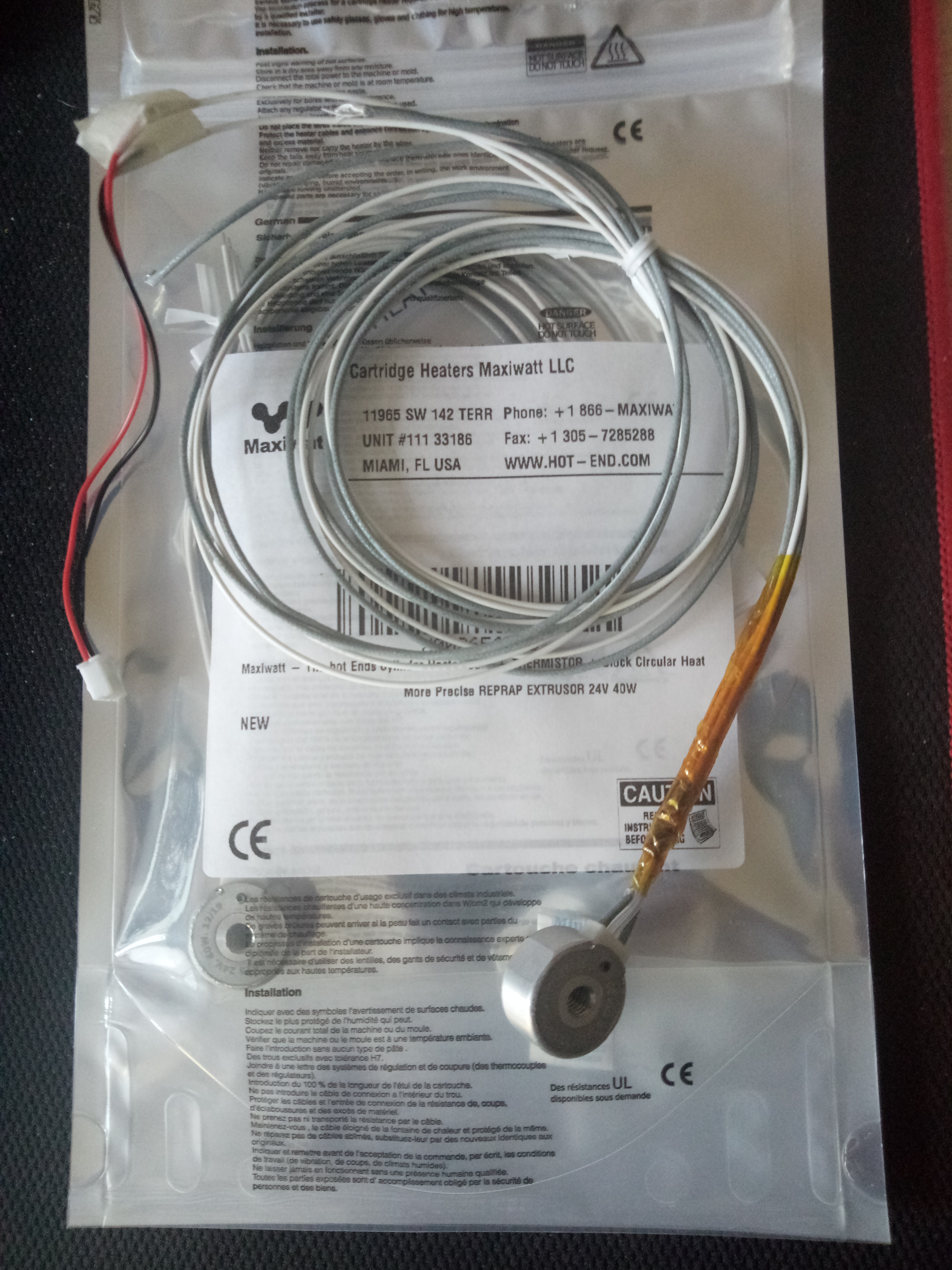 Maxiwatt - нагреватель + термистор