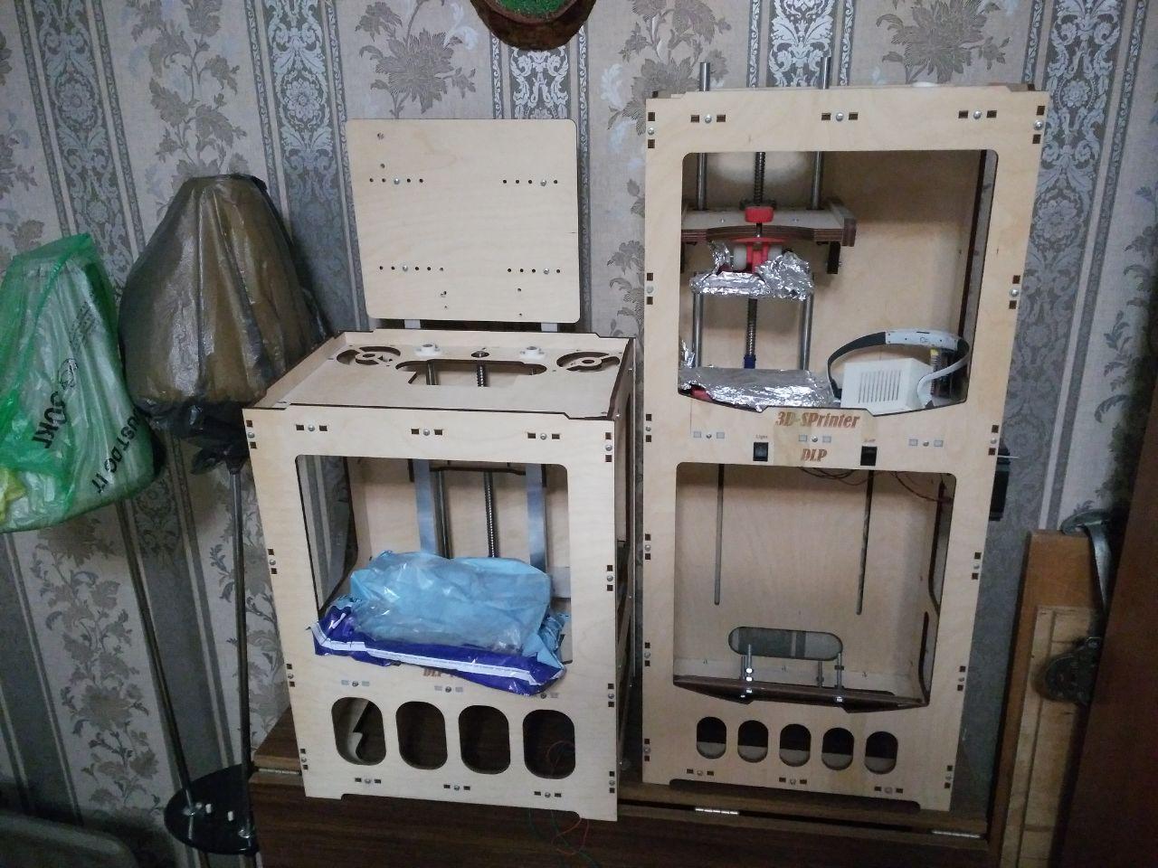 3D принтеры DLP bottom-up и top-down