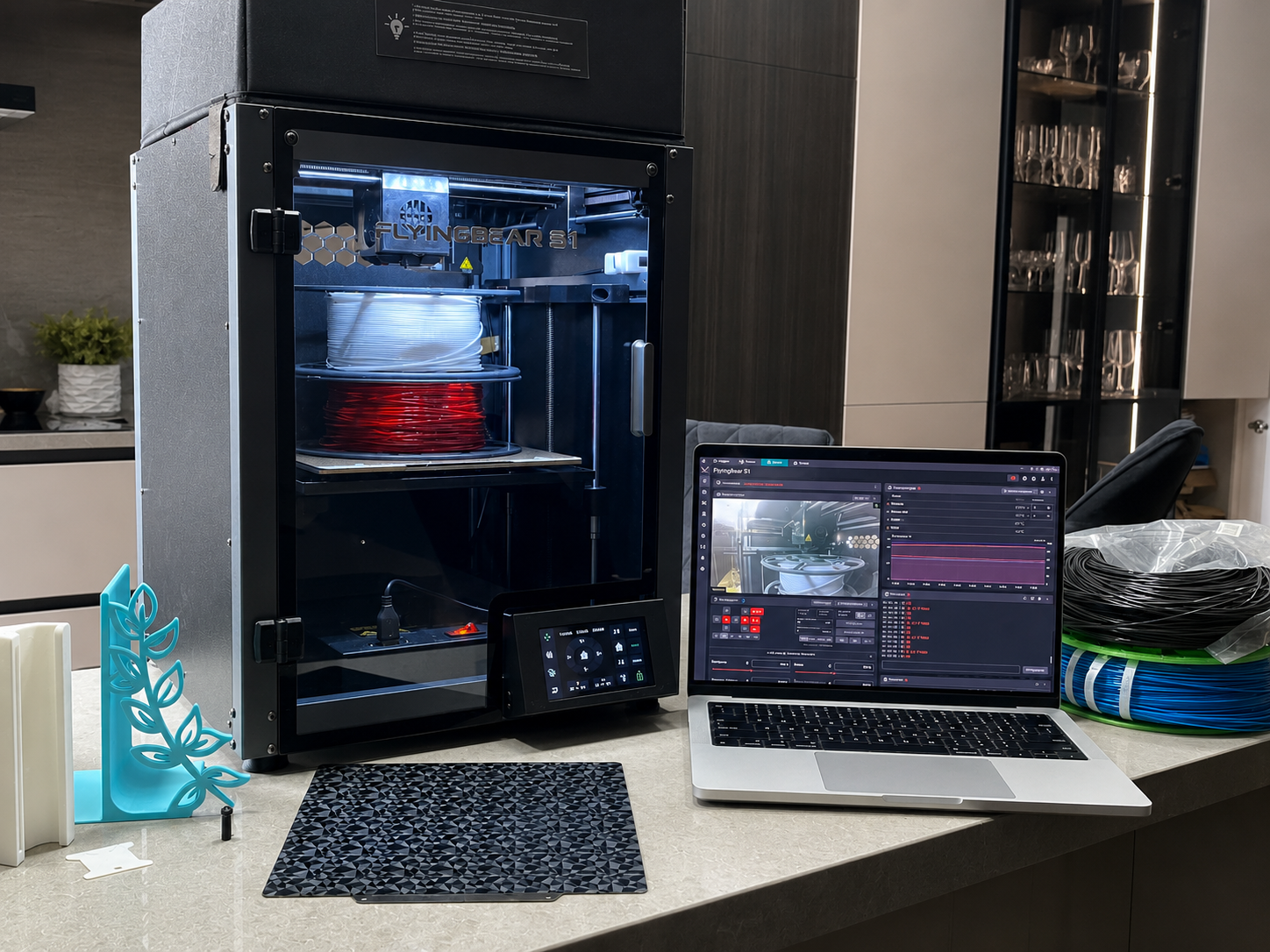 Flyingbear S1 + 3 кг PETG + Встроенная камера (и другие допы)