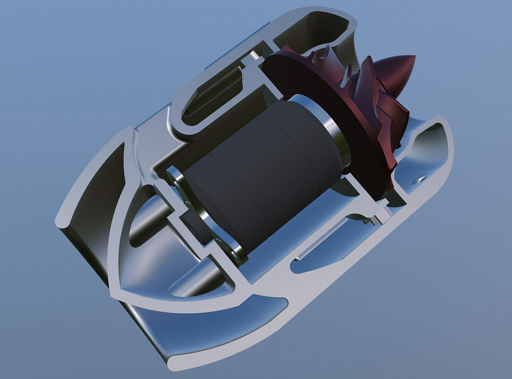 Underwater impeller motor