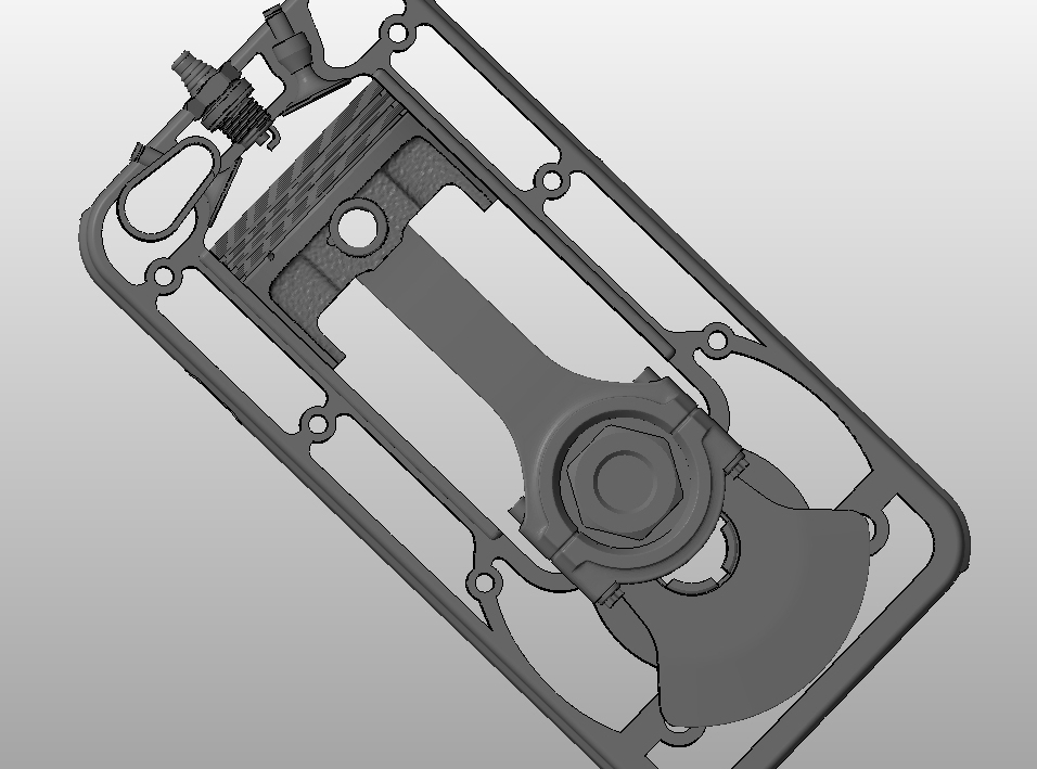 Чехол на Iphone 6-6s в виде цилиндра с движущимся поршнем