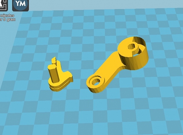 Arka kapı açma motoru için bipod ve şaft Hawtai Boliger (B35) (Plastik Aparattır!!!)