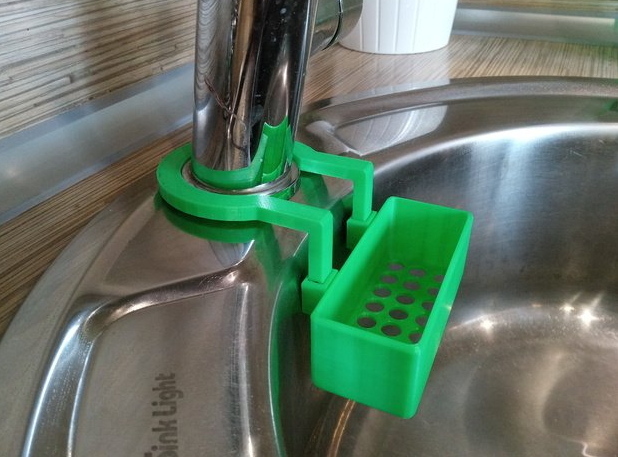 Yuvarlak lavabo için sünger tutucu (Plastik Aparattır!!!)