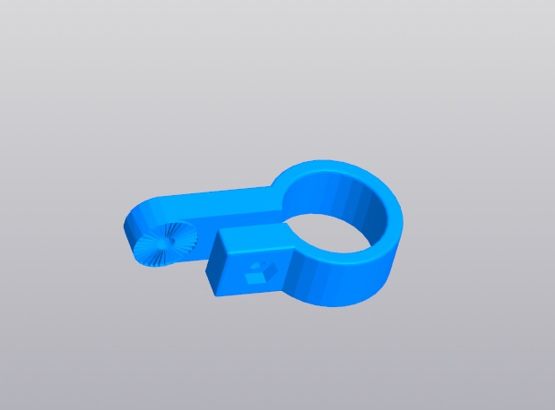 3d модель Хомут крепления заднего крыла велосипеда для 3d принтера ...