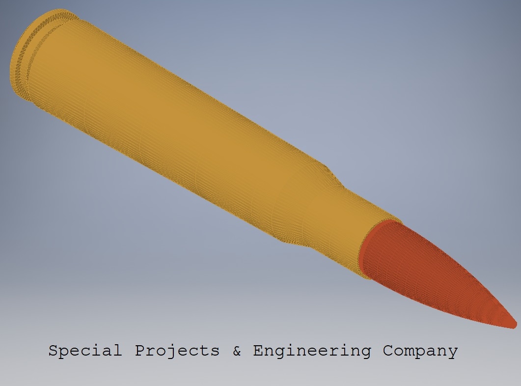 Макет патрона .50 BMG с пулей M2