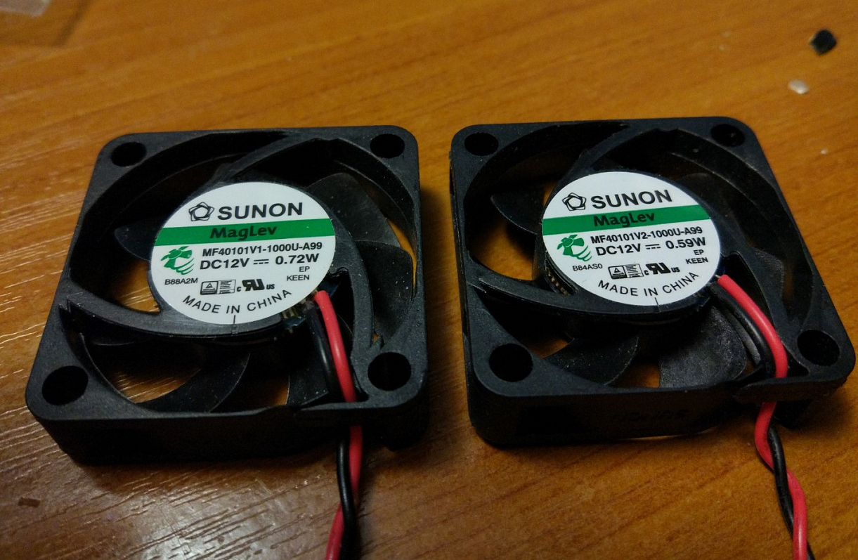 Вентиляторы Sunon 40х40х10 Maglev, 2 модели