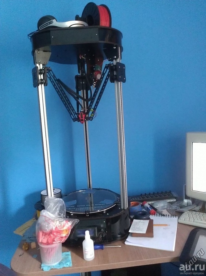 Продам Rostock MAX v2 + доп. зап части + пластик