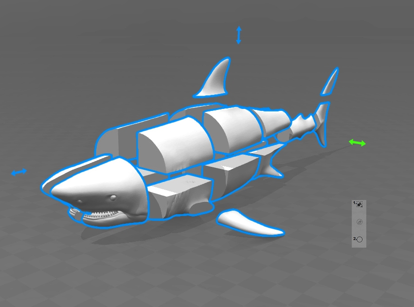 1:1 beyaz köpekbalığı (Plastik Aparattır!!!)