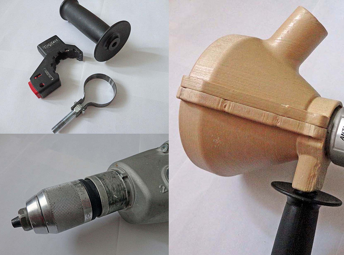 BOSCH matkaplar için toz giderme kutusu (Plastik Aparattır!!!)