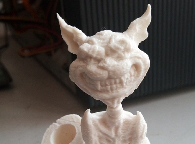 Кот чеширский не раскарашенный из ABS белый