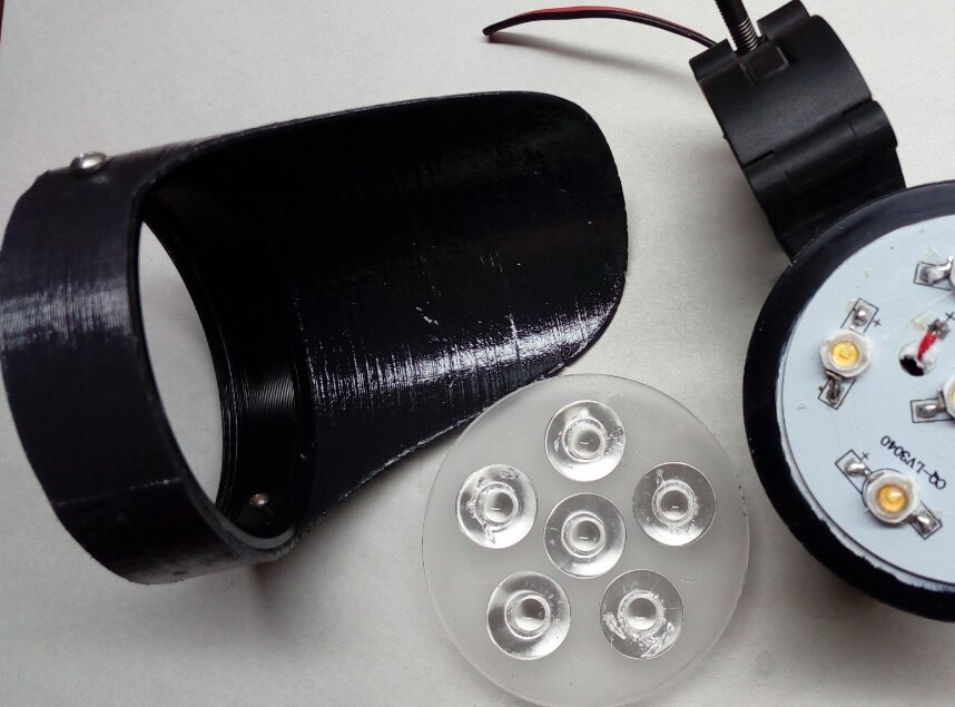 Bisiklet ışığı için vizör (Plastik Aparattır!!!)