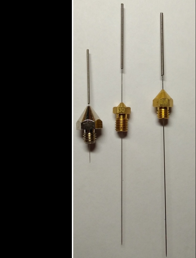 Иглы  для очистки сопла  0.2 мм 0.3 мм 0.4 мм 