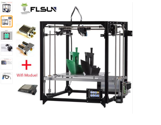 Продам flsun cube c несколькими головами + катушки пластика