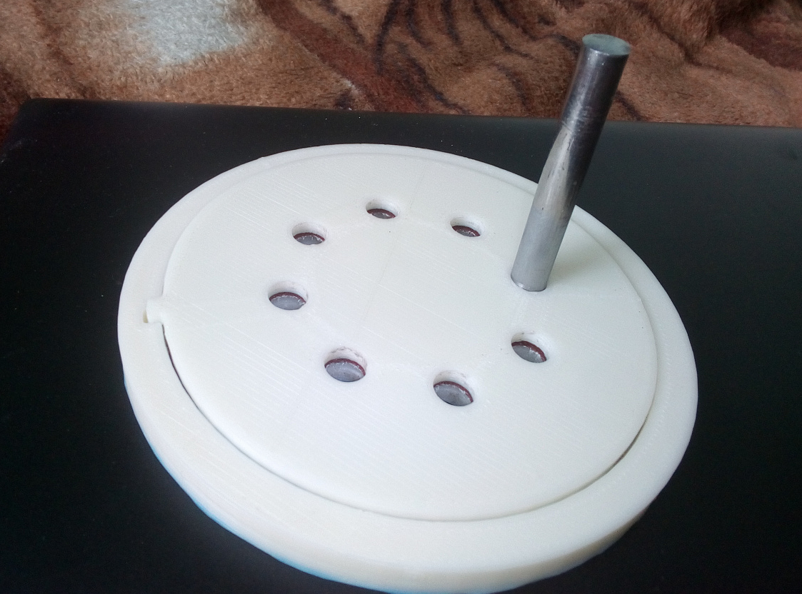 125'te daireleri taşlamak için şablon (Plastik Aparattır!!!)