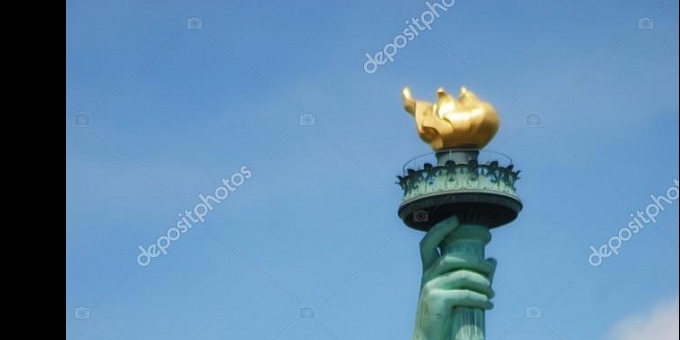 Модель огня от статуи свободы.