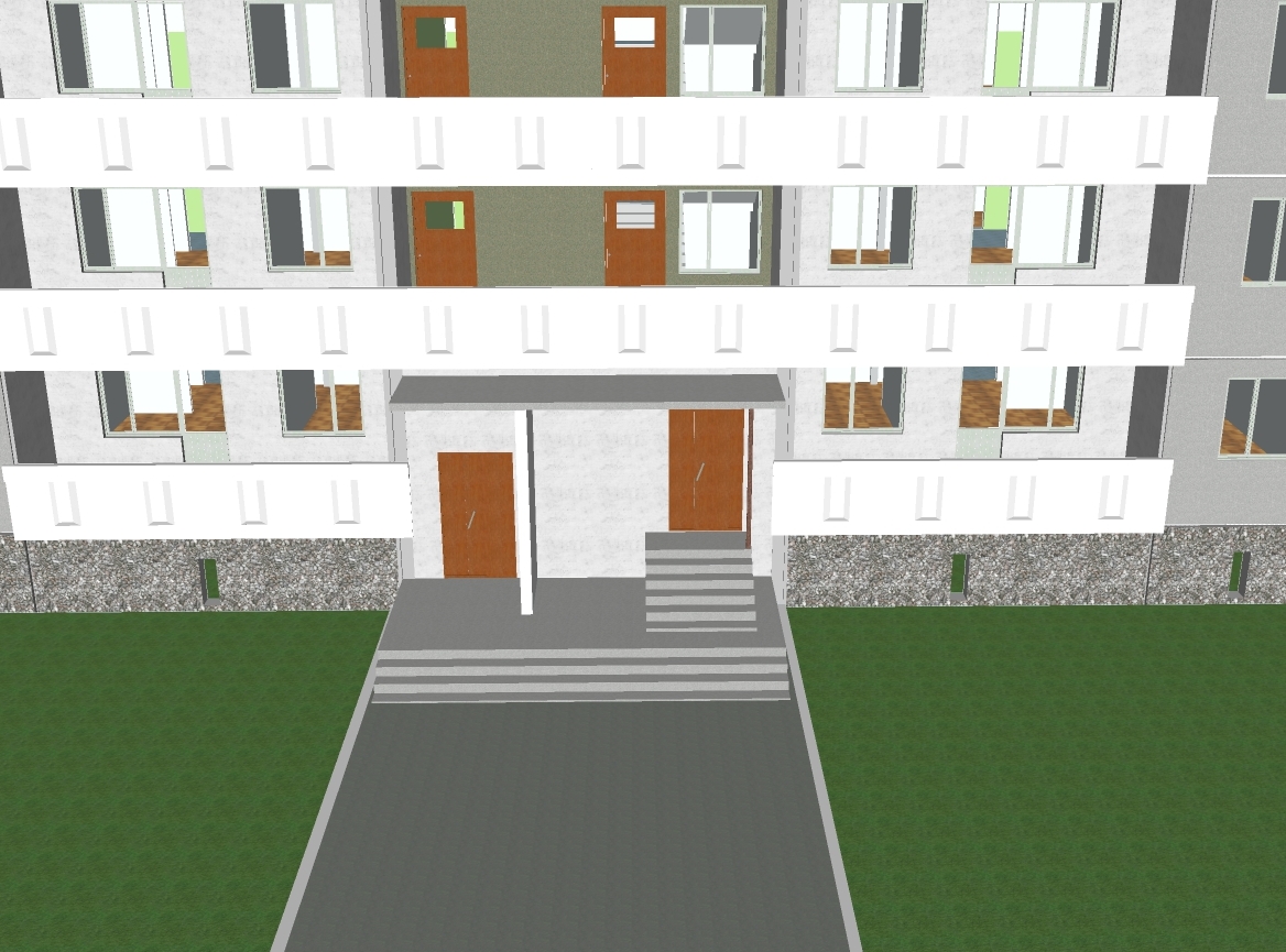 Панельный 16-ти этажный дом