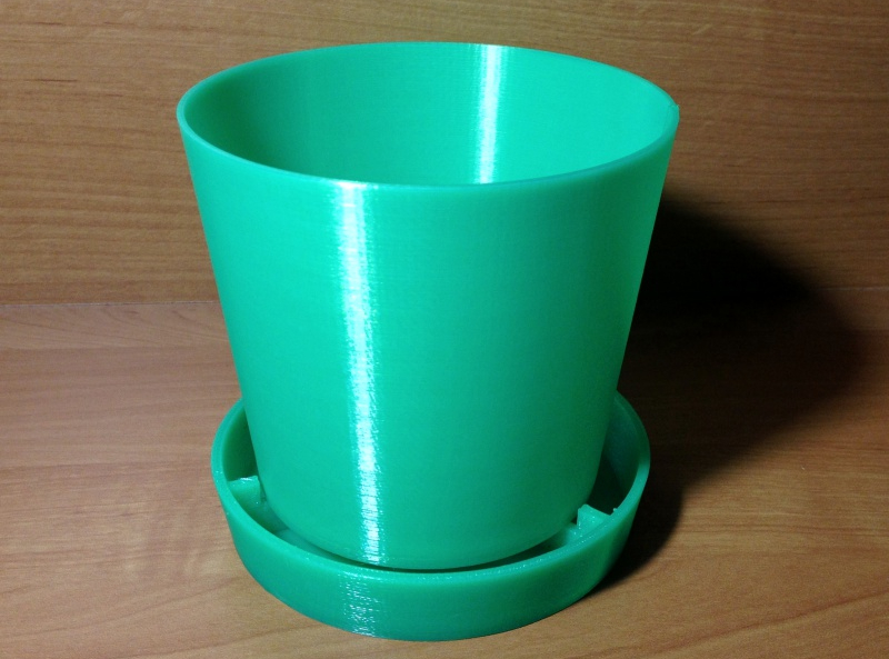 Orkide için saksı+tabak (özelleştirilebilir model) (Plastik Aparattır!!!)
