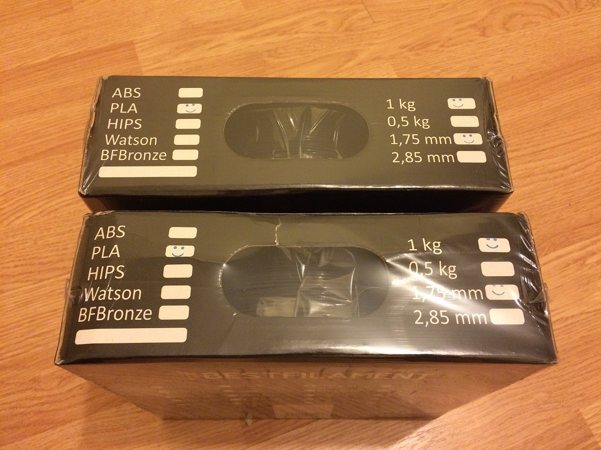 2 катшушки PLA Bestfilament 1,75 1 кг